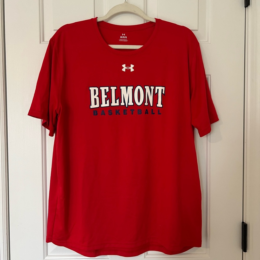 Under Armour Red Belmont Basketball Tee